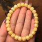 Natural Beeswax Old Yellow Chicken Grease Wax Bracelet – Rich & Full Single Circle Ornament
