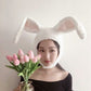 Cute Plush Bunny Ears Hat, Earflap Cap & Head Warmer for Girls, Teens & Women