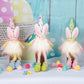 Easter Bunny Lantern Doll, Plush Spring Scene Decoration Costume Figure