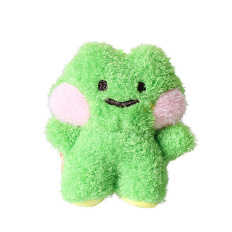 Bread Little Bear Plush Keychain – Cute Frog, Rabbit & Yellow Chicken Wallet Pendant