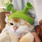 Handmade Knitted Pet Hat, Acrylic Headgear Accessory for Cats & Dogs
