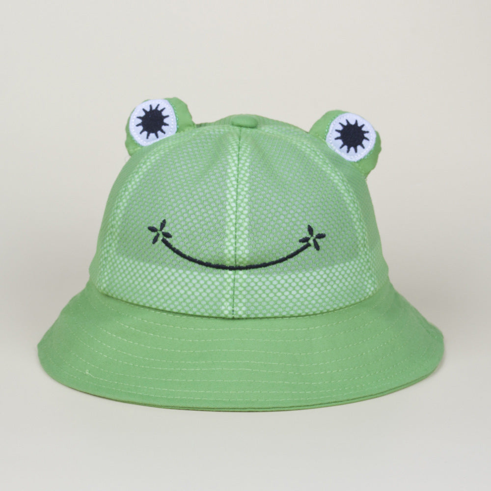All-Ages Fun: Cute Stereo Frog Breathable Net Sun Hat (Travel & Leisure).