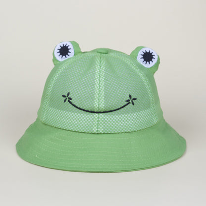 All-Ages Fun: Cute Stereo Frog Breathable Net Sun Hat (Travel & Leisure).