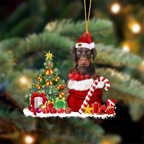 Sleeping Angel Dog Car Pendant, Cute Acrylic Hanging Ornament for Cars, Doors & Home Decor