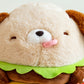Fast Food Fun: Creative Hot Dog & Hamburger Dog Plush Doll/Pillow (Cotton, $\mathbf{23}$–$\mathbf{40\text{cm}}$).