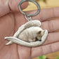 Creative Fashion Cute Dog-Shaped Acrylic Keychain, Single-Sided Print