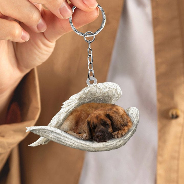 Creative Fashion Cute Dog-Shaped Acrylic Keychain, Single-Sided Print