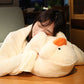 Fashion Duck Hand-Warming Plush Doll – Soft Cozy Duck Pillow with Blanket Option