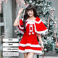 Christmas Bunny Cosplay Uniform, Gold Velvet Women’s Costume Set (Free Size)