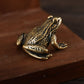 Copper Tea Decoration Frog Ornament – Small Handcrafted Water Frog Pendant