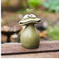 Bring Luck Home: Creative Cement Frog Animal Ornaments (The Quack Family).
