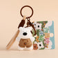 Creative Cartoon Plush West Highland Puppy Dog Keychain