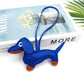 Sausage Dog Style Carrying Strap Bag Ornament, Fashion Commuting Leather Charm