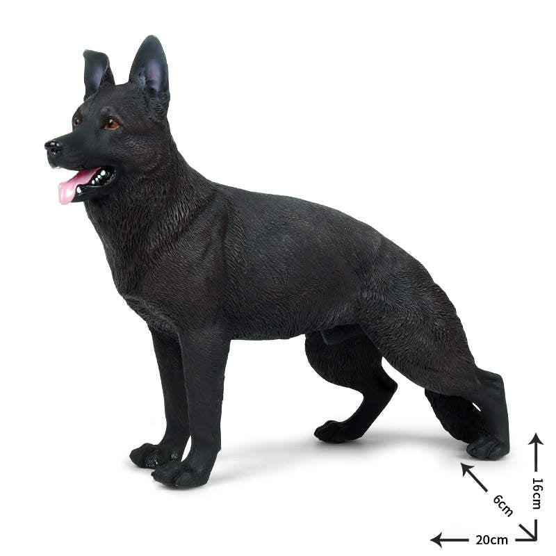 Realistic Plastic Dog Model Toy, Large Cognitive Animal Figures for Kids & Collectors