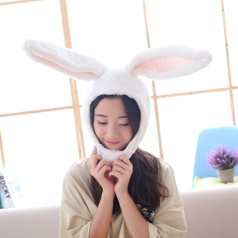 Bunny Ears Hat, Plush Headgear & Cute Photo Prop