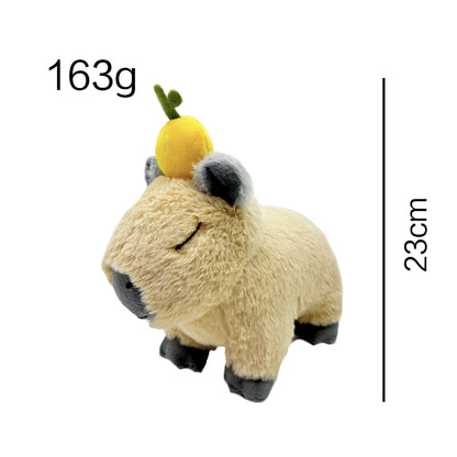 Orange Chicken Stuffed Orange Capybara Plush Toy – Cute Fruit-Themed Plush