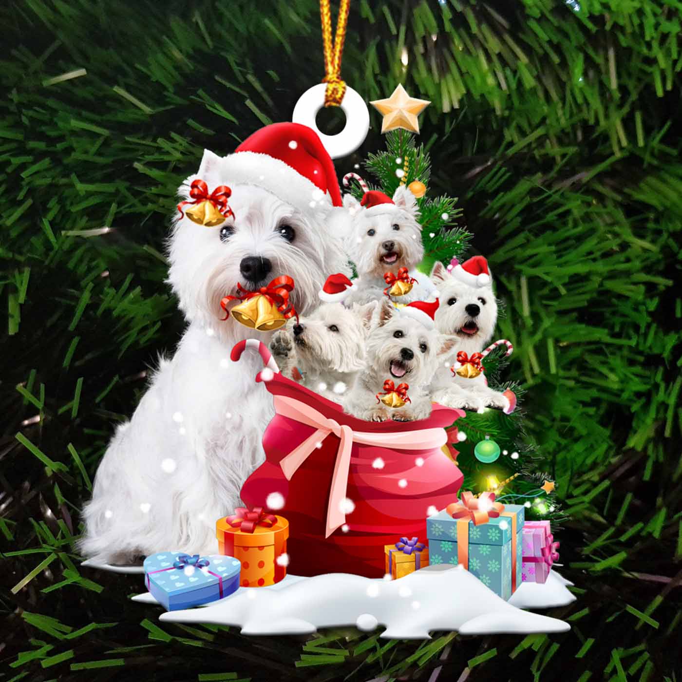 Sleeping Angel Dog Car Pendant, Cute Acrylic Hanging Ornament for Cars, Doors & Home Decoration