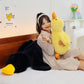 Cute Little Yellow Duck Sleeping Pillow – Soft Lying Duck Plush Doll for Cozy Sleep