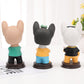 Creative Shaking Head Dog Car Ornament, Resin Dashboard & Desktop Decoration