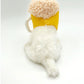 Pet Beer Hat Cosplay Headdress, PU Dog Hat Costume Accessory