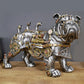 Mechanical Punk Dog Resin Ornament, Hand-Painted Modern Decorative Craft