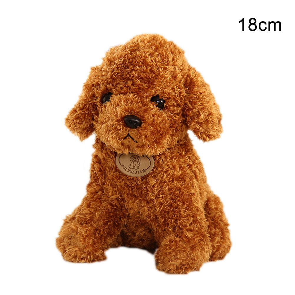 Teddy Dog Plush Toy, Soft Seaweed Hair Stuffed Animal with PP Cotton Filling (18cm / 25cm)