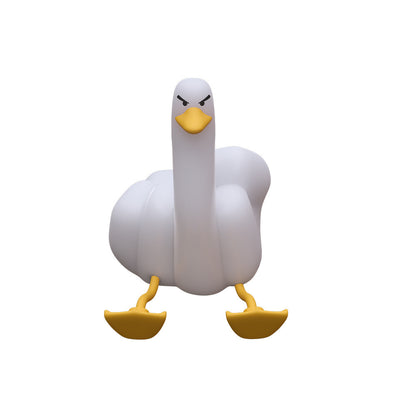 Unconventionally Fun: Creative Middle Finger Duck Rechargeable Dimming Night Light.