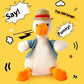 Talking Duck Plush Toy – Repeat Reading Smart Duck Doll (Rechargeable)