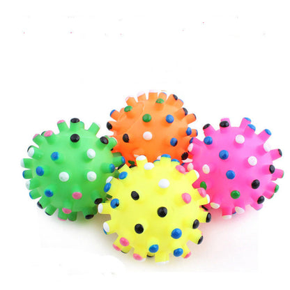 Durable Fun: Vinyl Pet Dog Toy Ball (Suitable for Dogs and Cats).