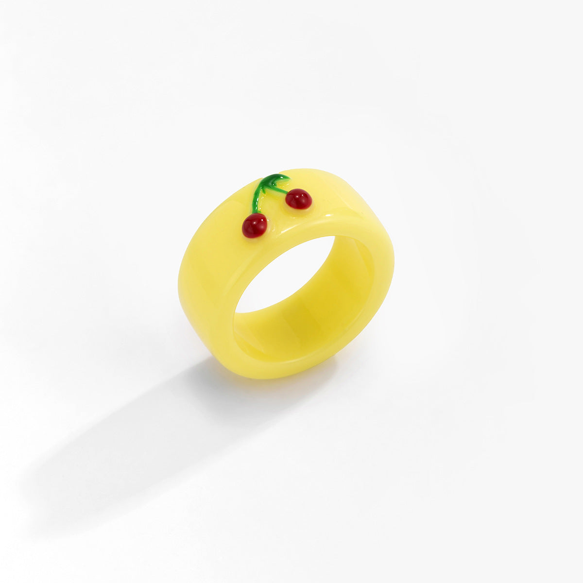 Macaron Pop: Simple Three-dimensional Frog Animal Resin Ring (Colorful Women's Style).
