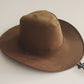 Western Edge: Chicken Skin Velvet Cowboy Hat (Stereotyped, Lacquered Finish).