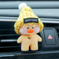 Kawaii Café Duck Toy – Cute Cartoon Plush Duck Doll for Car Decor & Gifts