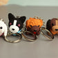 Wool Dog Solid PVC Doll Keychain Bag Pendant