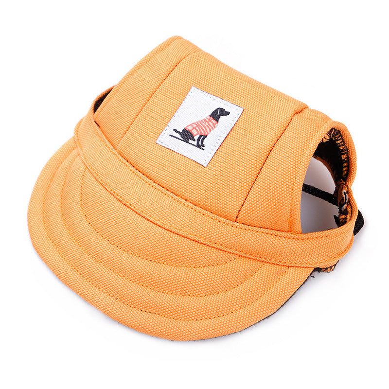 Sunshade Baseball Hat for Pets, Canvas & Oxford Duckbill Cap for Teddy, Corgi, Small & Large Dogs