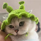 Hand-Crocheted Pet Knitted Hat, Funny INS-Style Wool Headgear for Cats & Dogs