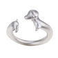 High-Grade Sausage Dog Ring for Women, INS Style Adjustable Electroplated Copper Ring