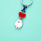 INS Love Dog Pendant, Metal Bag Charm & Keychain Accessory