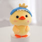 Small Duck Doll Charm – Cute Mini Plush Bag Pendant for Girls’ Schoolbags (12 cm)