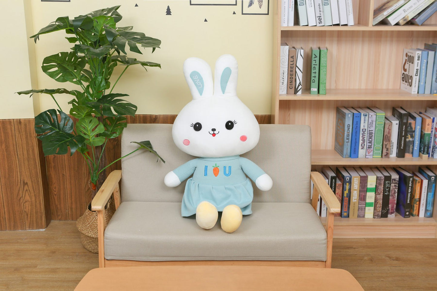 Super Soft Snuggles: Bunny Doll Plush Toy (PP Cotton Filled).