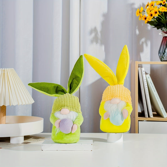 Easter Bunny Decorative Handmade Ears Plush Doll