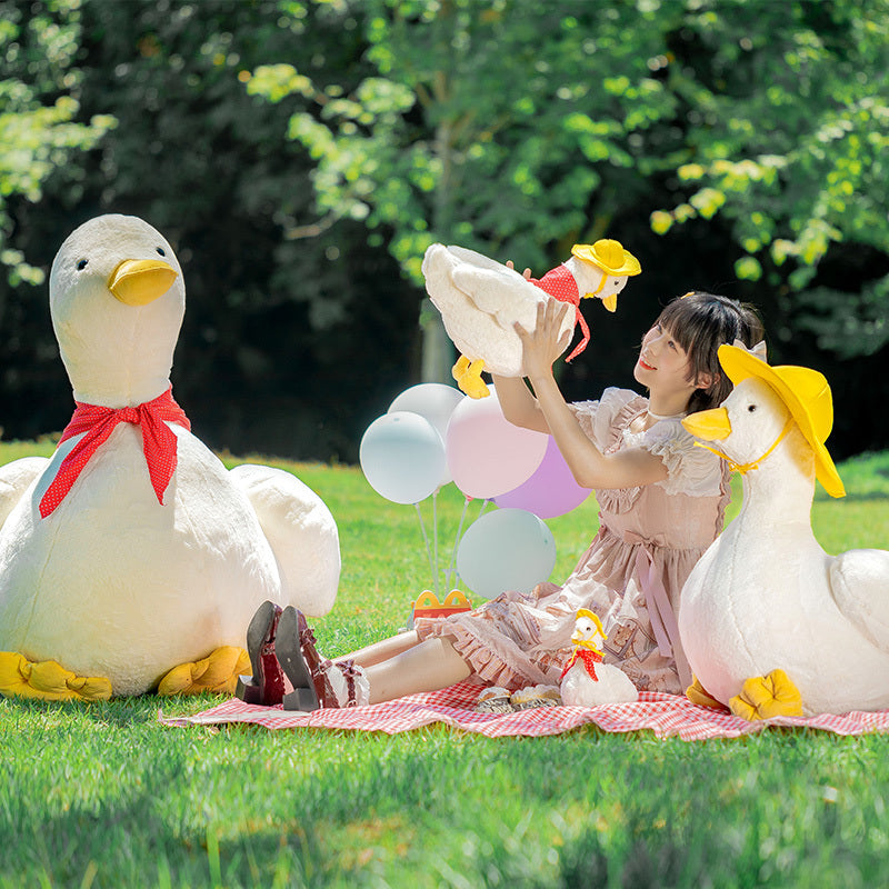 Cute Plush Duck Doll – Soft Imitation Rabbit Fur Duck Plush Toy