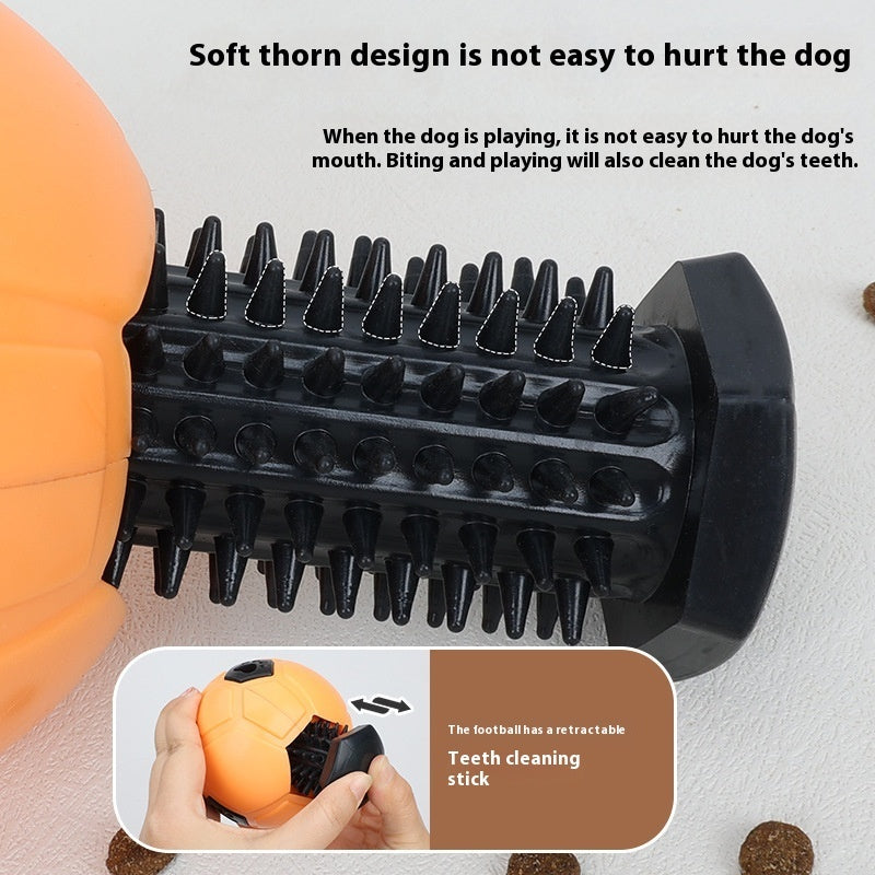 Dog Toy Ball, TPR Nibbling & Teeth Grinding Toy for Dental Health and Fun Play