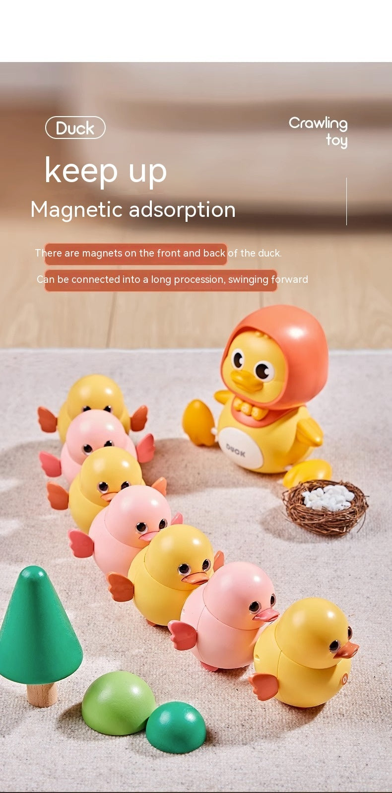 Motion & Melody: Electric Walking Swing Duck Interactive Toy (Multi-Sensory Development).