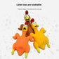 Hilarious Squawk: Roasted Chicken Screaming Vent Toy (Latex, 21cm, 3 Colors).