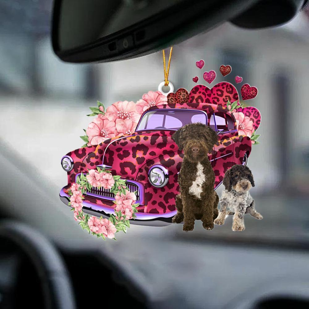 Sleeping Angel Dog Car Pendant, Acrylic Hanging Ornament for Cars, Doors & Home Display