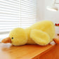 Cute Little Yellow Duck Sleeping Pillow – Soft Lying Duck Plush Doll for Cozy Sleep