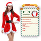 Christmas Bunny Cosplay Uniform, Gold Velvet Women’s Costume Set (Free Size)