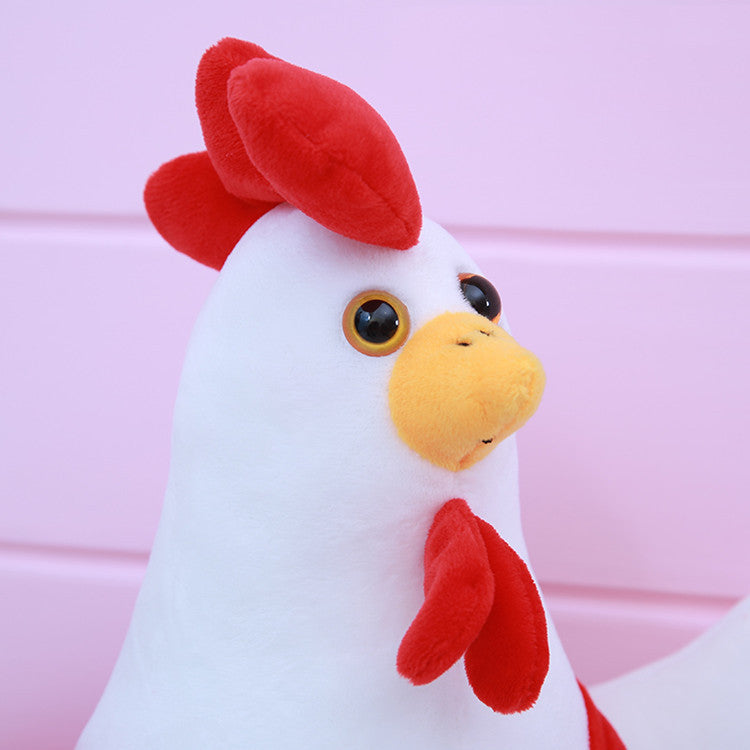 Plush Stuffed Chicken Mascot Doll – Cute Suspender Pants Plush Toy Gift