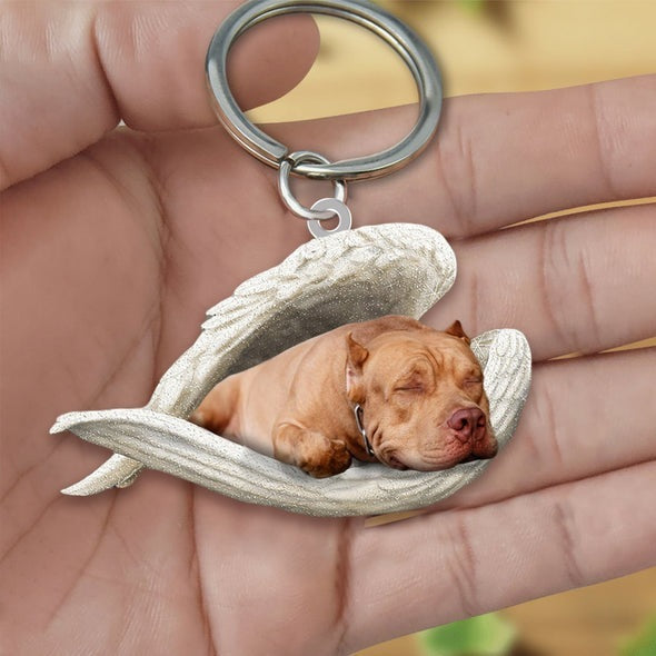 Creative Fashion Cute Dog-Shaped Acrylic Keychain, Single/Double-Sided Print