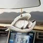 Sleeping Dog Angel Car Pendant, Cute Acrylic Hanging Ornament for Cars, Doors & Home Decor